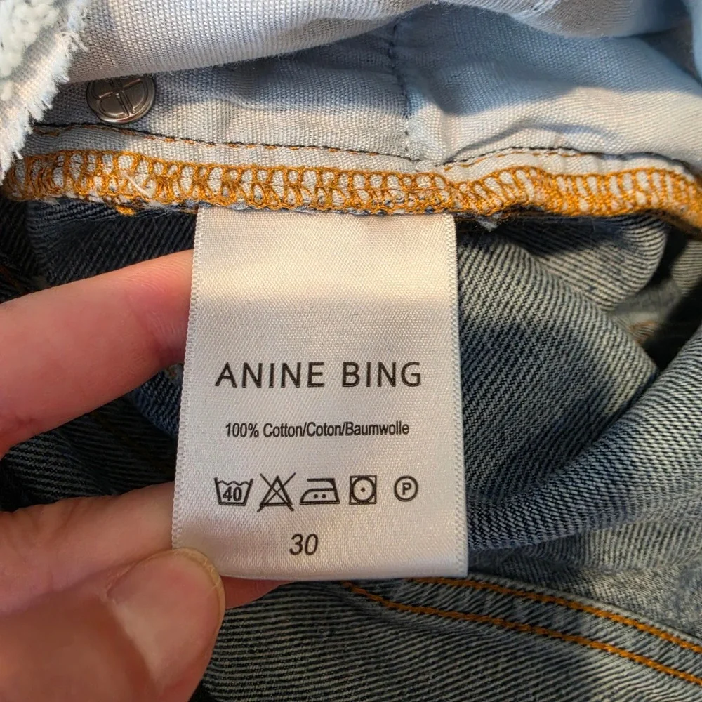 Anine Bing Gavin Denim Shorts Women 30